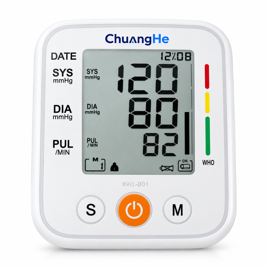 ChuangHe Arm Type Electronic Blood Pressure Monitor Irregular Heartbeat Detection